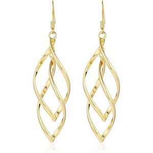 Women's Hypoallergenic Gold Plated Earrings Trendy Fashion Gold Jewelry Gifts